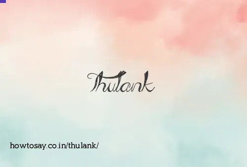 Thulank