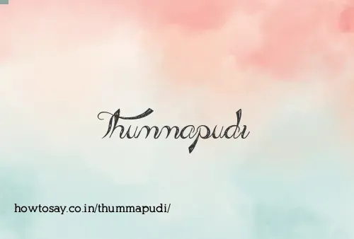 Thummapudi