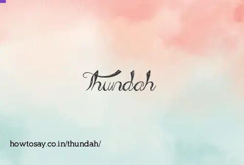 Thundah