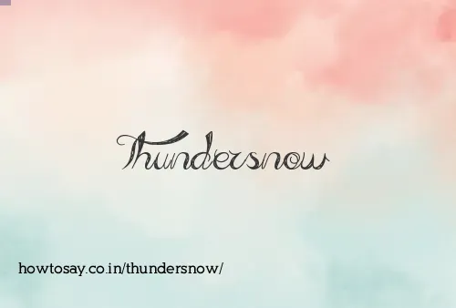 Thundersnow