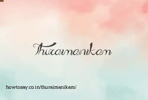 Thuraimanikam