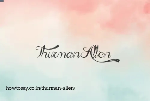 Thurman Allen