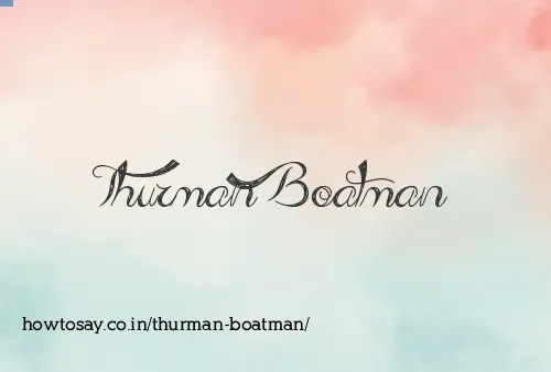 Thurman Boatman