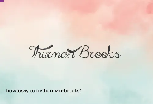 Thurman Brooks