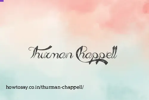 Thurman Chappell