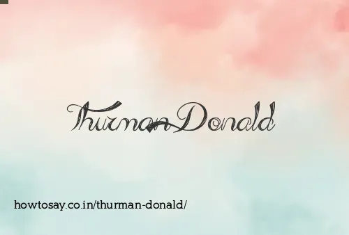Thurman Donald