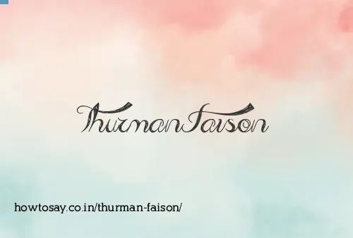 Thurman Faison