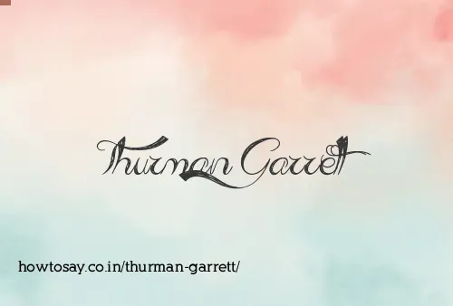 Thurman Garrett