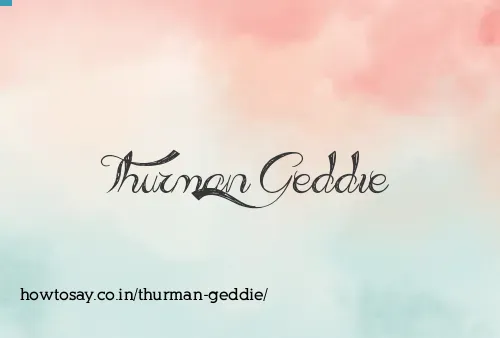 Thurman Geddie