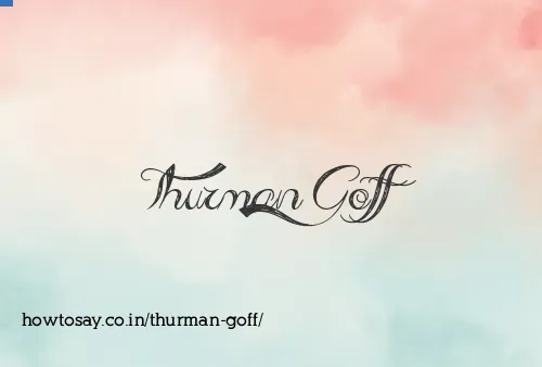 Thurman Goff