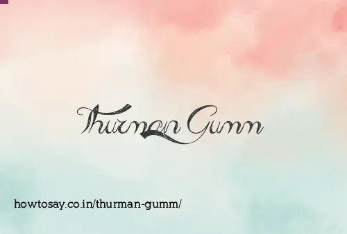 Thurman Gumm