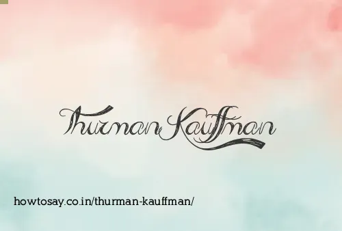 Thurman Kauffman