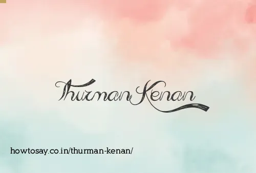Thurman Kenan