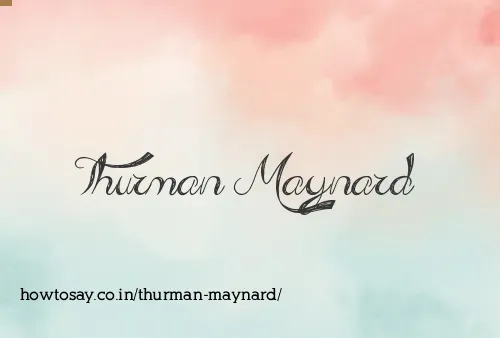 Thurman Maynard