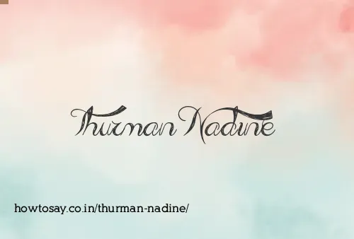 Thurman Nadine