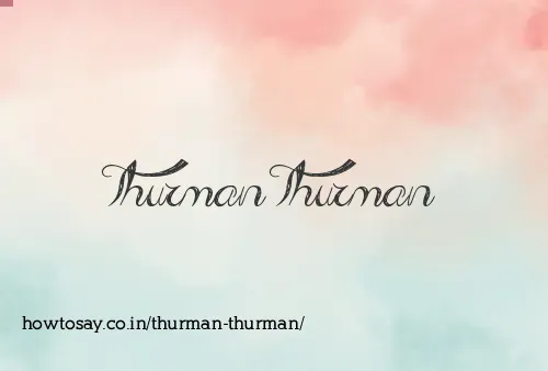 Thurman Thurman