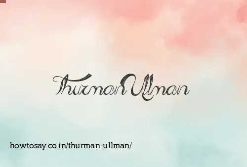 Thurman Ullman