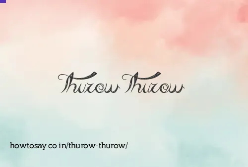 Thurow Thurow