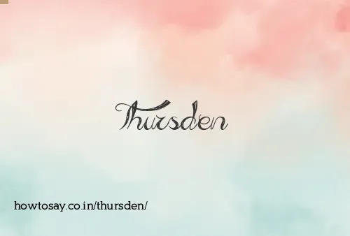 Thursden