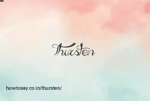 Thursten