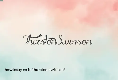 Thurston Swinson