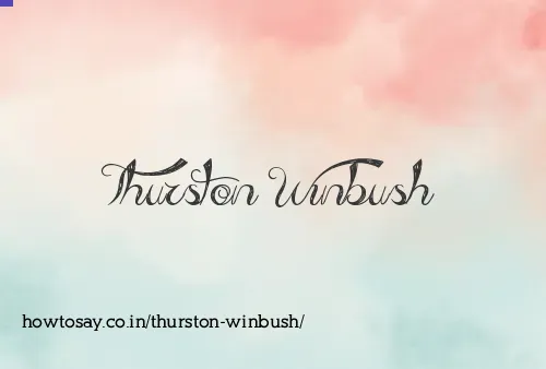 Thurston Winbush