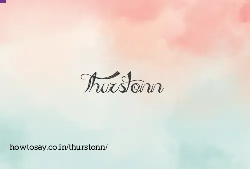 Thurstonn