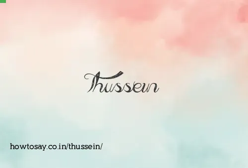Thussein