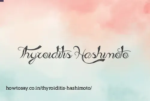 Thyroiditis Hashimoto