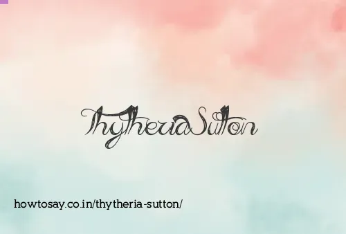 Thytheria Sutton