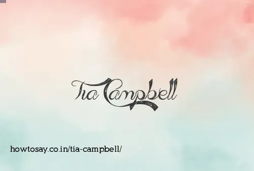 Tia Campbell