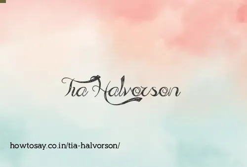 Tia Halvorson