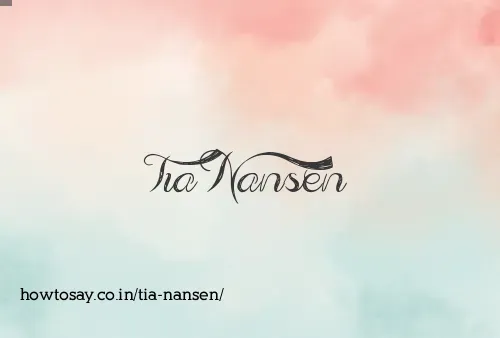 Tia Nansen