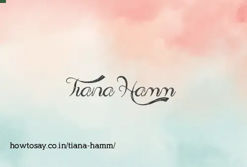 Tiana Hamm