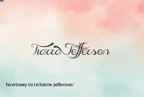 Tiarra Jefferson