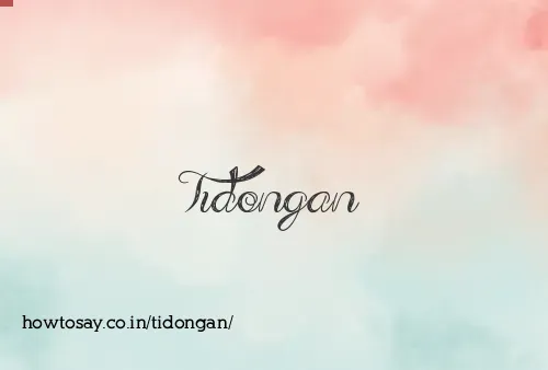 Tidongan