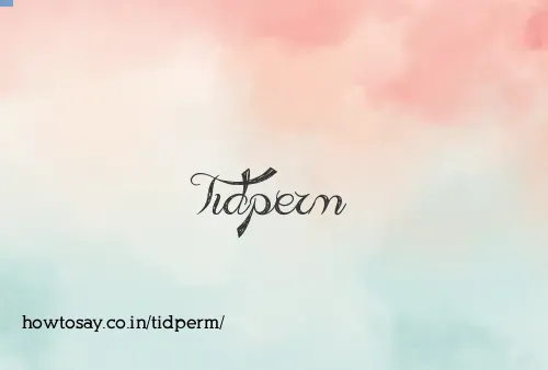 Tidperm