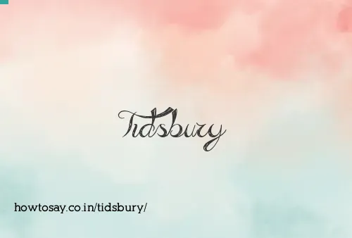 Tidsbury