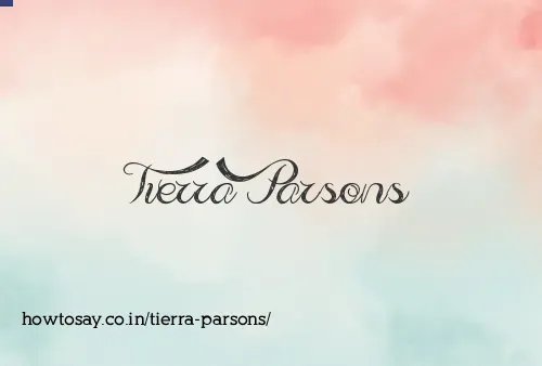 Tierra Parsons