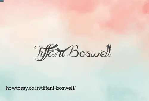 Tiffani Boswell