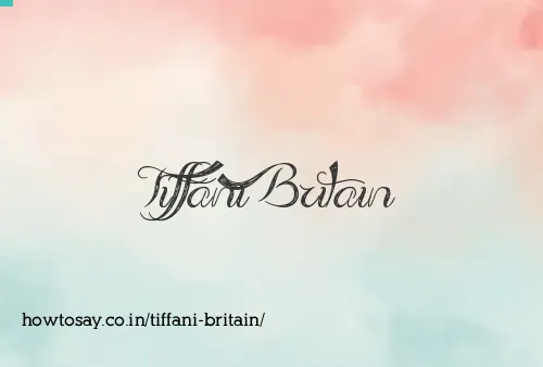 Tiffani Britain
