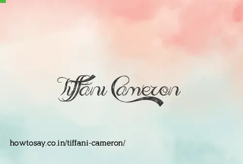 Tiffani Cameron