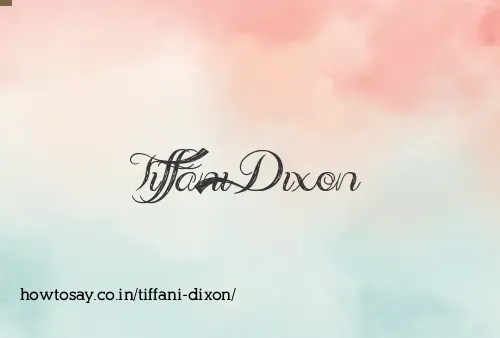 Tiffani Dixon