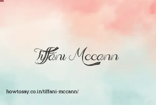 Tiffani Mccann