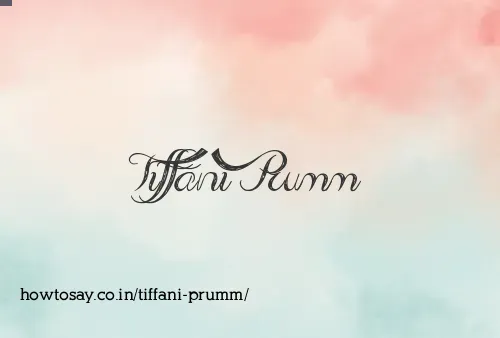 Tiffani Prumm