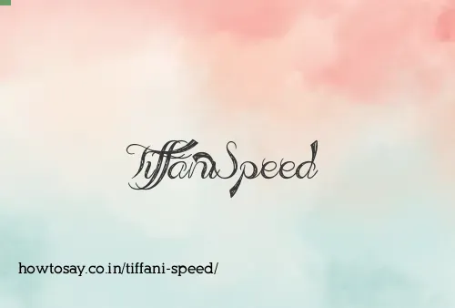 Tiffani Speed