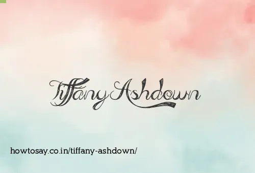 Tiffany Ashdown