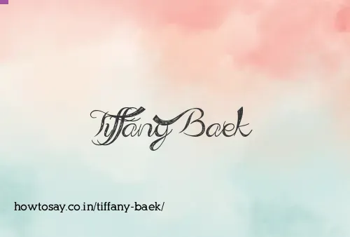 Tiffany Baek