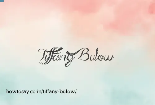 Tiffany Bulow