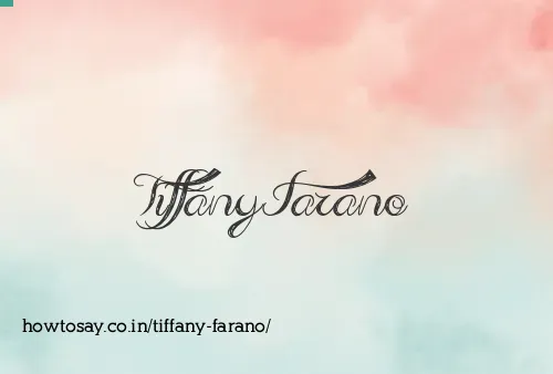 Tiffany Farano